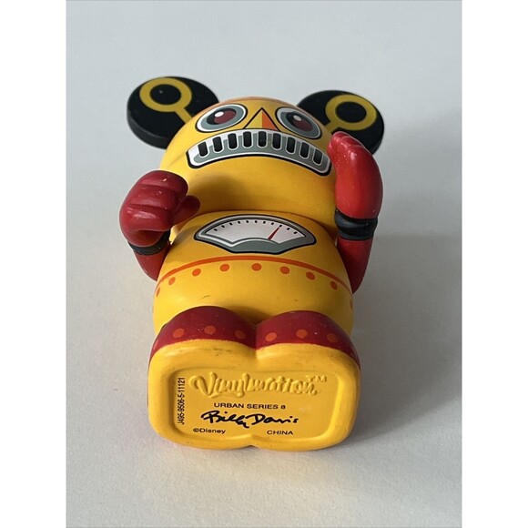 DISNEY VINYLMATION 3" 2011 Urban Series 8 - Yellow Robot - Picture 5 of 6